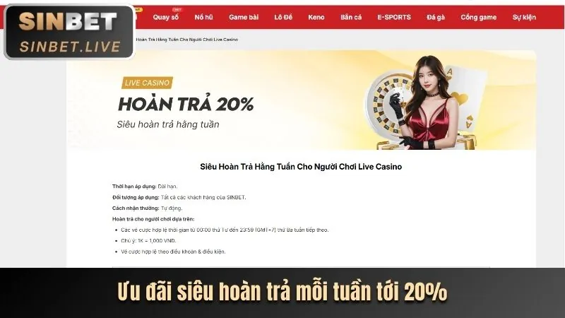 Ưu đãi nạp tiền hàng ngày và hoàn trả 988bet